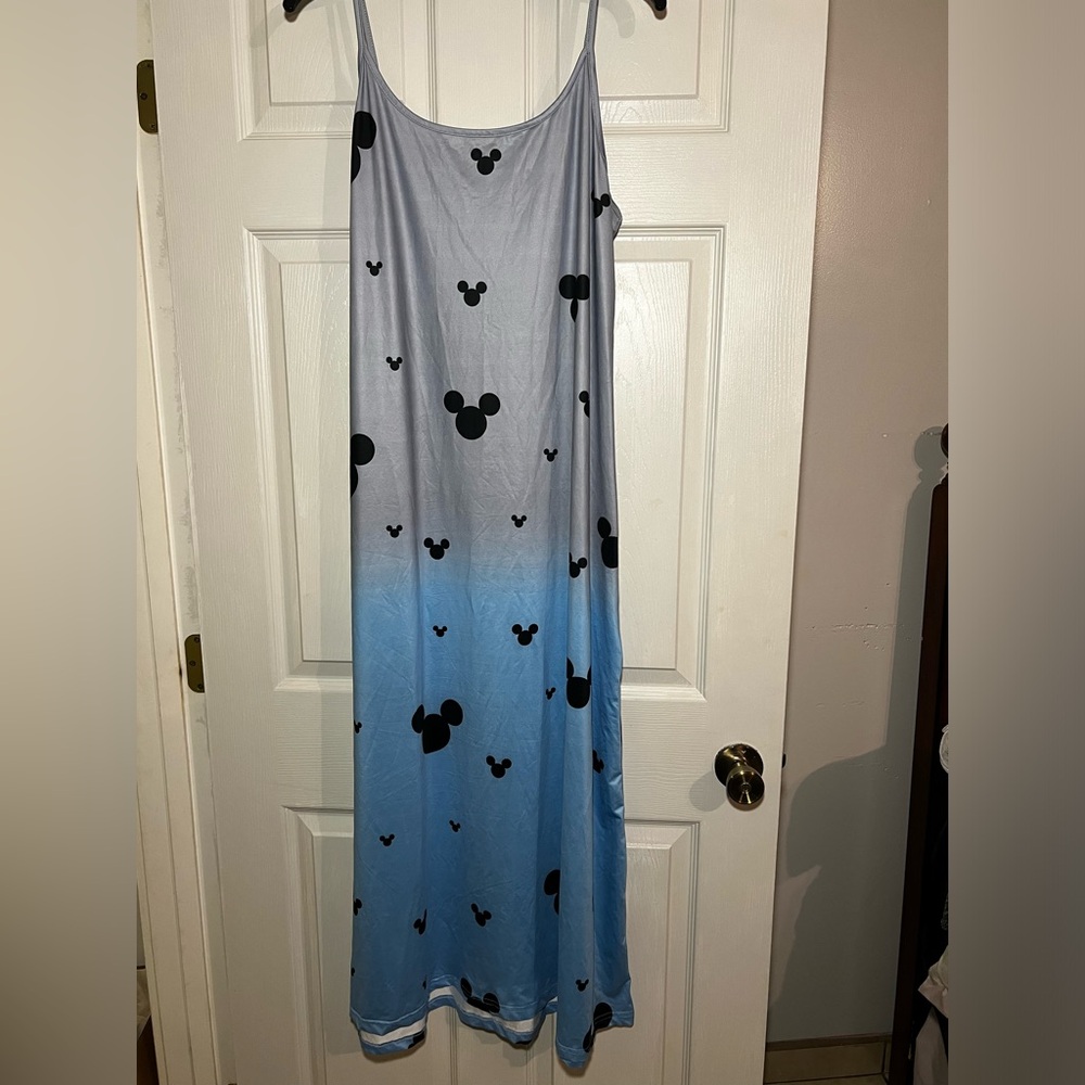 Ombré blue Mickey sleep dress